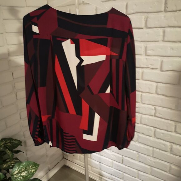 Loft Ladies Long Sleeve Round Neck Rounded Hem Blouse / Tunic - Picture 2 of 8